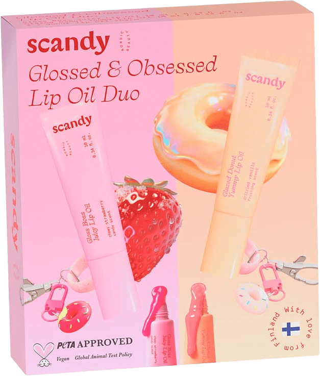 Scandy Glossed & Obsessed Lip Oil Duo, från Scandy.