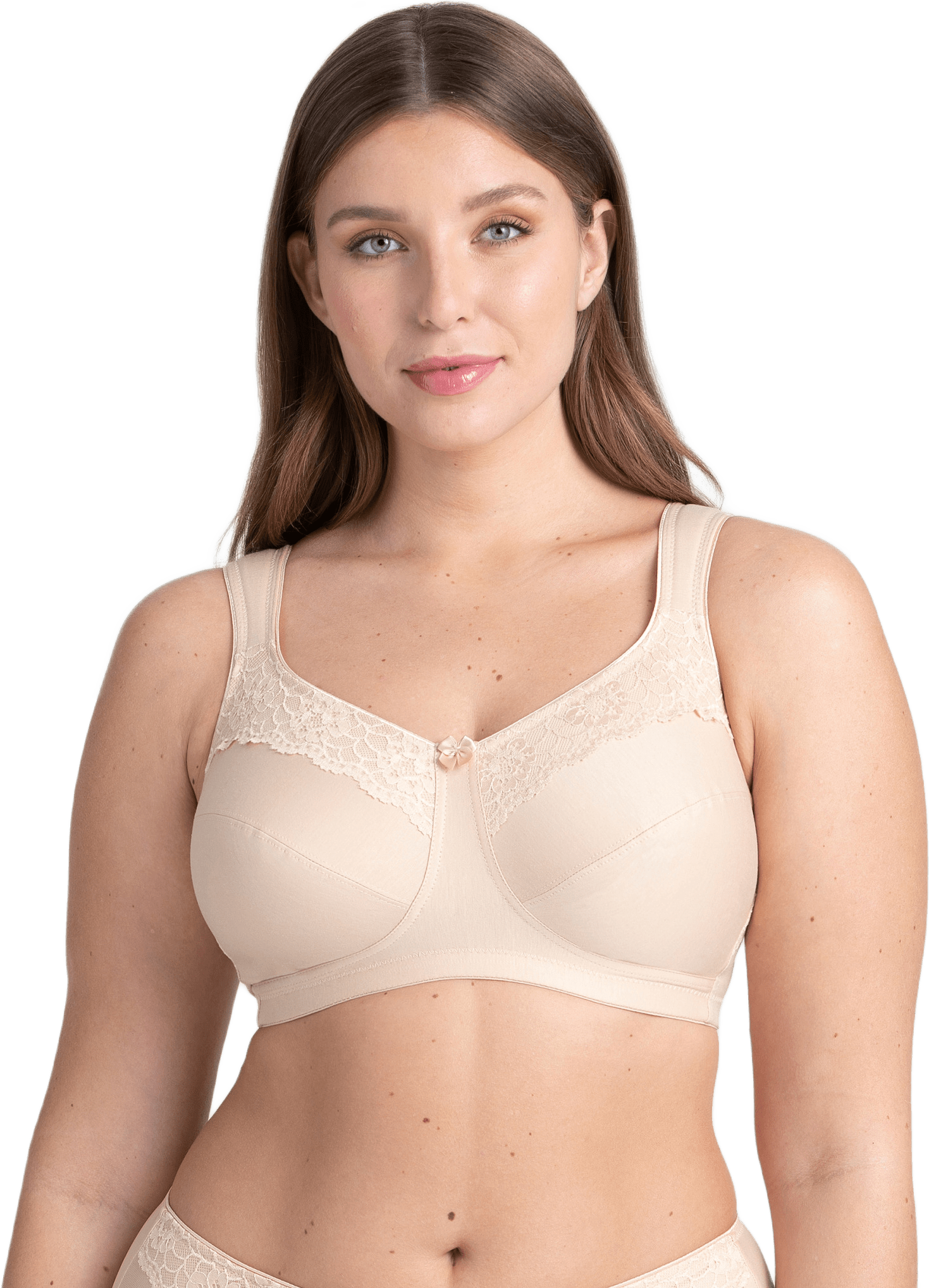 Reggiseno T-shirt Miss Mary Of Sweden Senza Ferretto | Coppe Lisce | Materiale Keep Fresh Traspirante | Beige