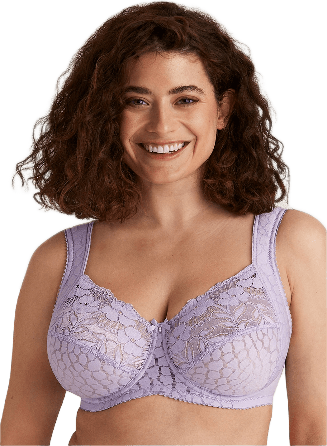 Jacquard & Lace Bh, från Miss Mary of Sweden, i färgen lavendel.