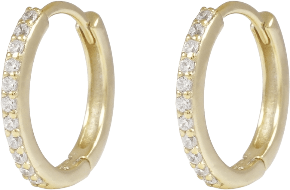 Siri Thin Ring Ear, från SNÖ of Sweden, i färgen g/clear.