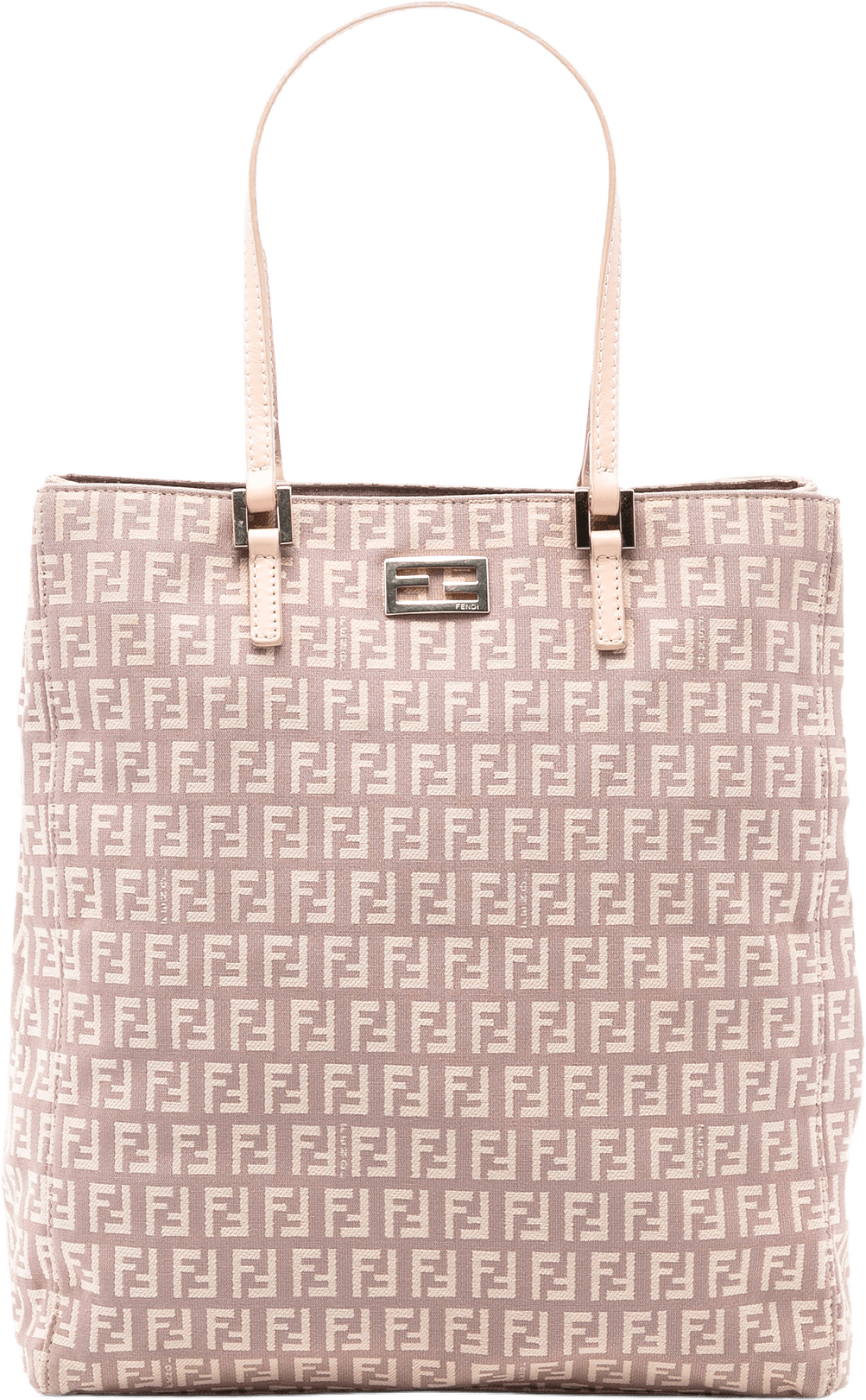Fendi Zucchino Canvas Tote, från Luxclusif, i färgen light pink.