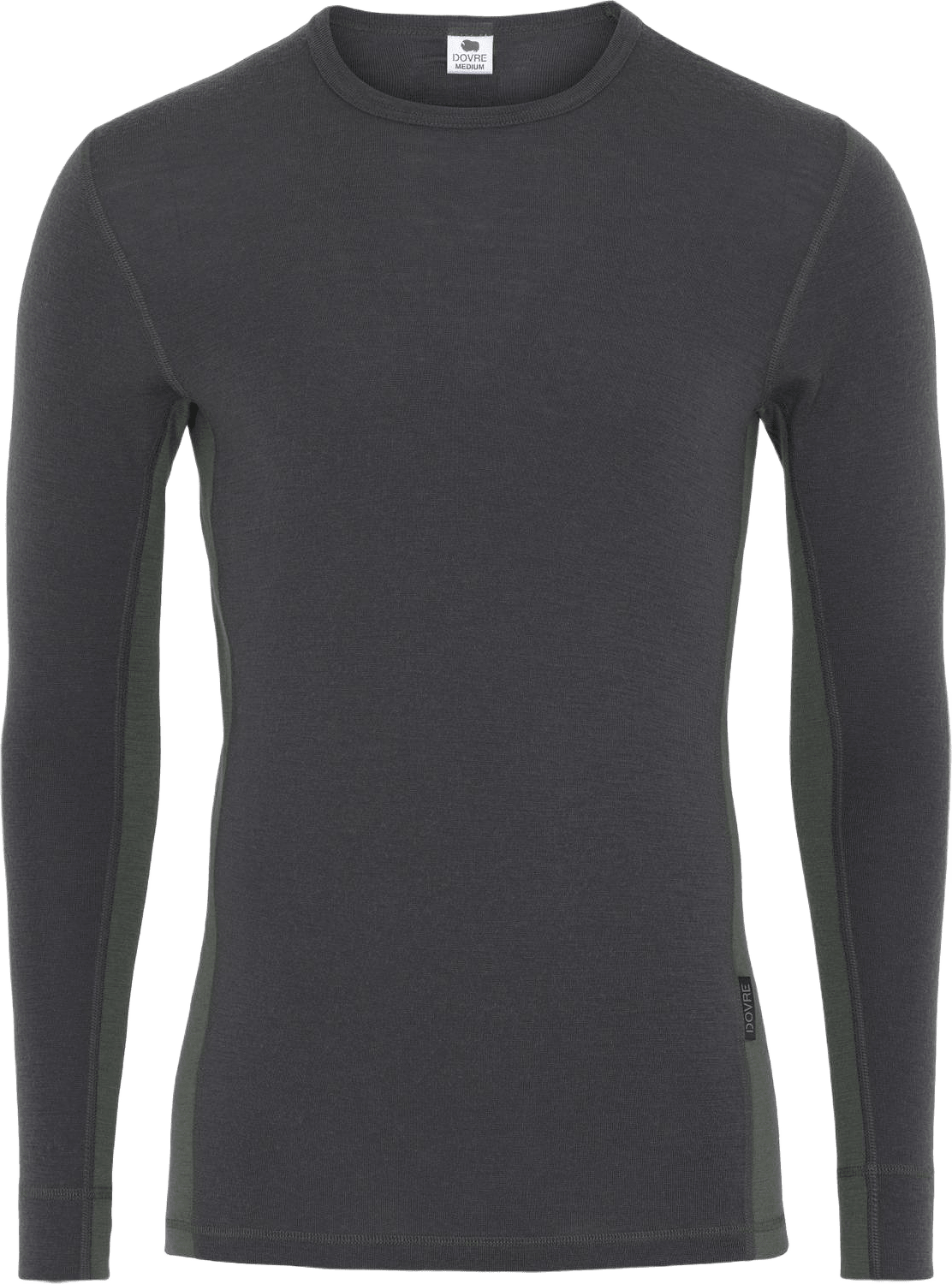 Ekologisk Ull, Långärmad Undertröja, Navy, från Dovre, i färgen green.