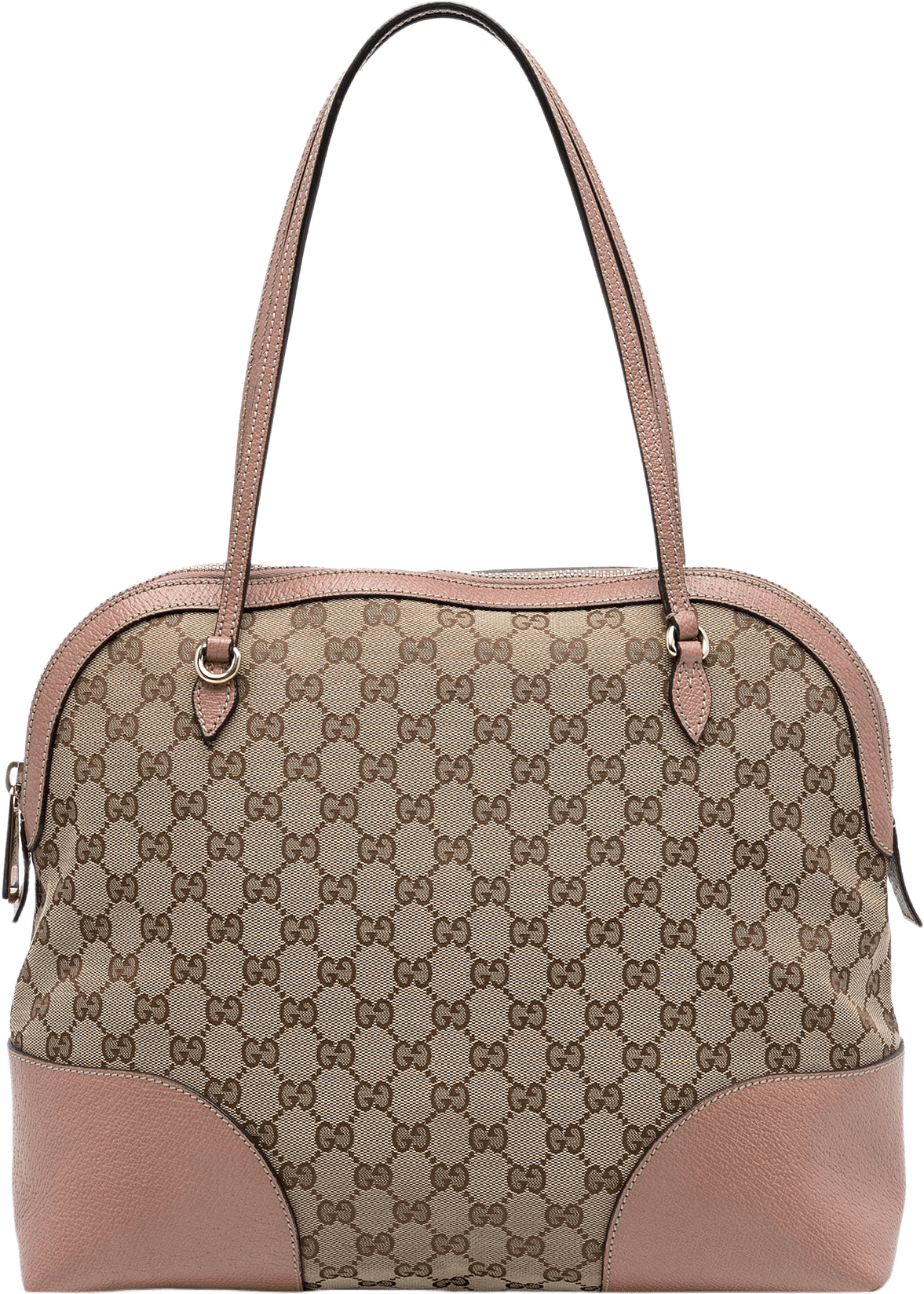 Gucci Medium Gg Canvas Bree Dome Tote, från Luxclusif, i färgen beige.