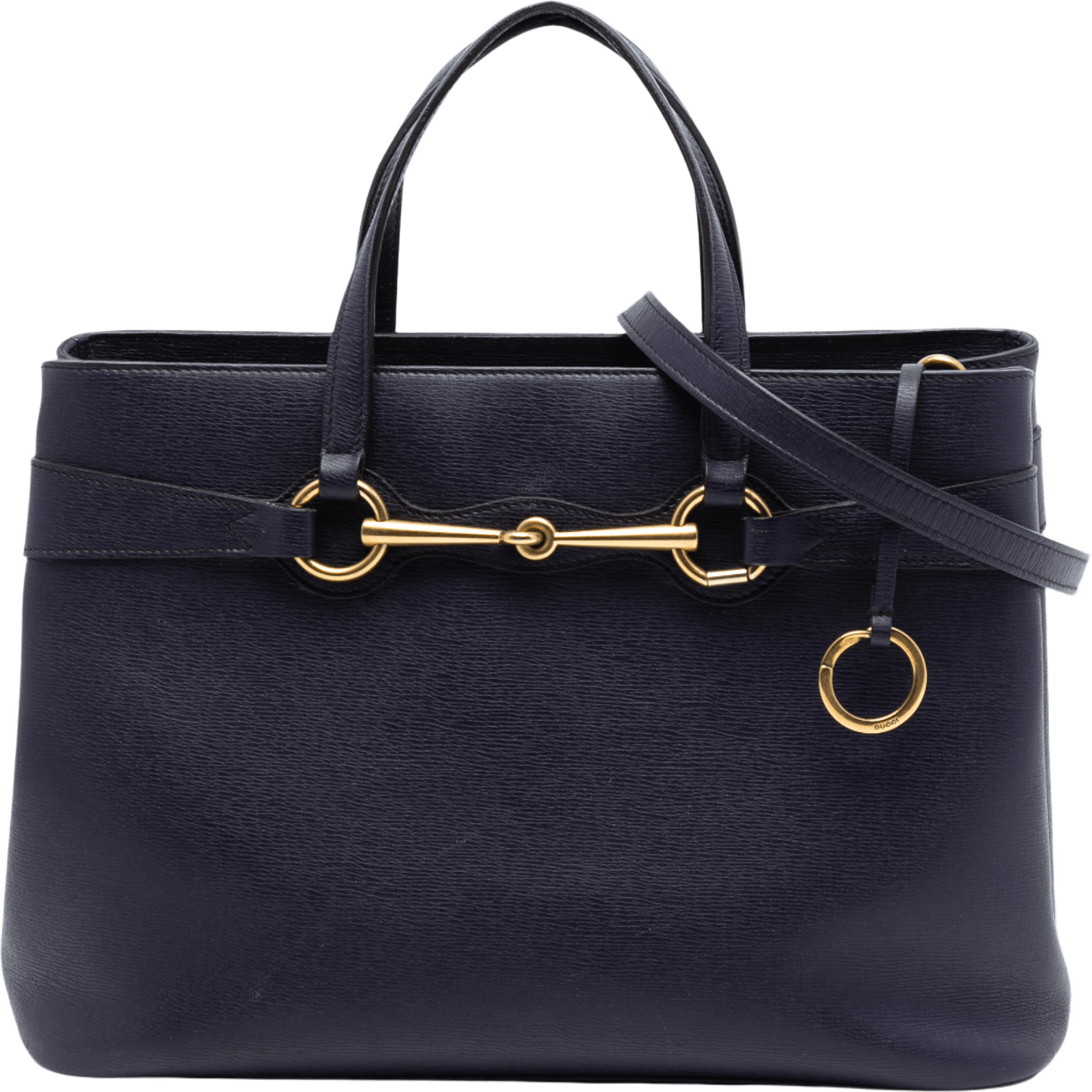 Gucci Leather Bright Bit Satchel, från Luxclusif, i färgen violet.