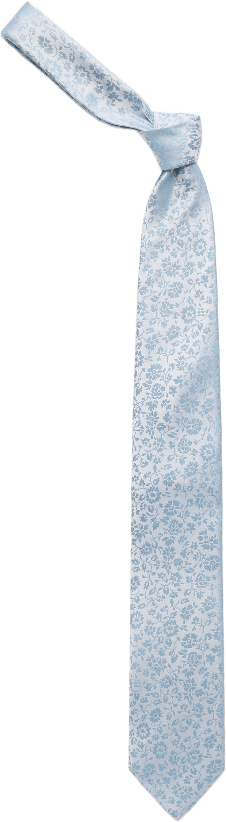 Silk Woven Jaquard Floral Tie, från John Henric, i färgen light blue.