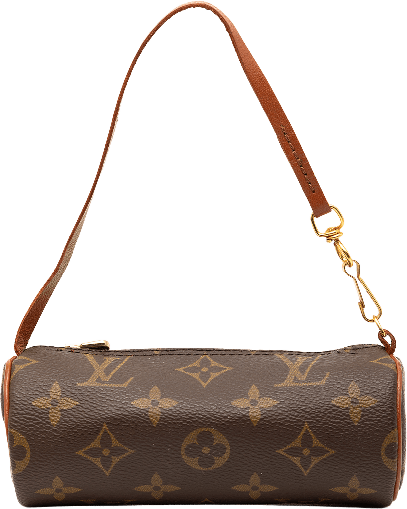 Louis Vuitton Monogram Papillon Pochette, från Luxclusif, i färgen brown.