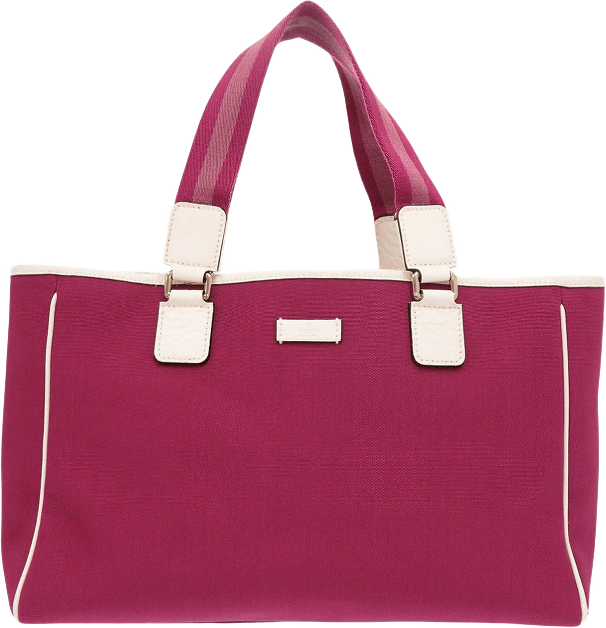 Gucci Canvas Web Tote, från Luxclusif, i färgen dark pink.