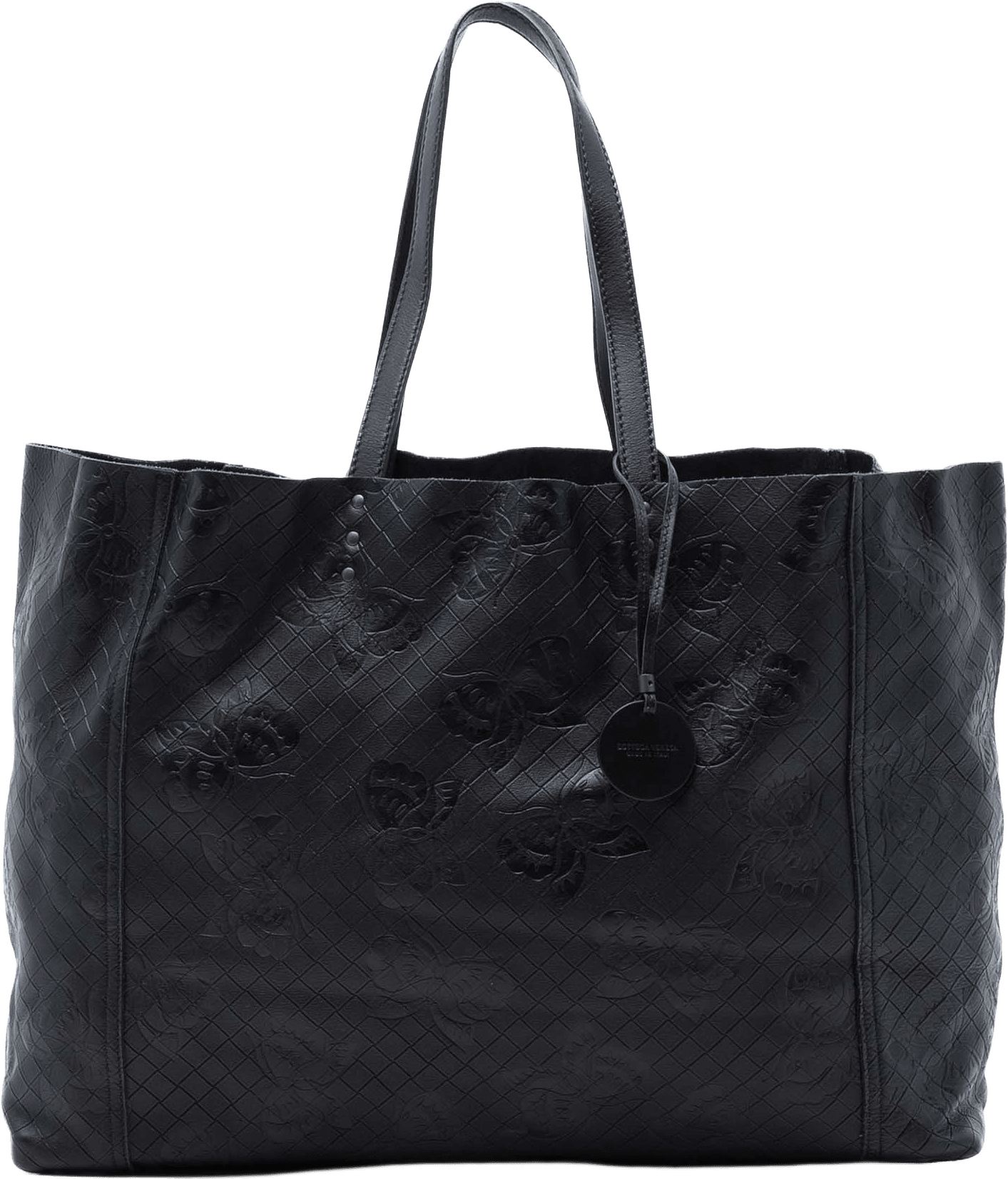 Bottega Veneta Nappa Intrecciomirage Butterfly Tote, från Luxclusif, i färgen black.