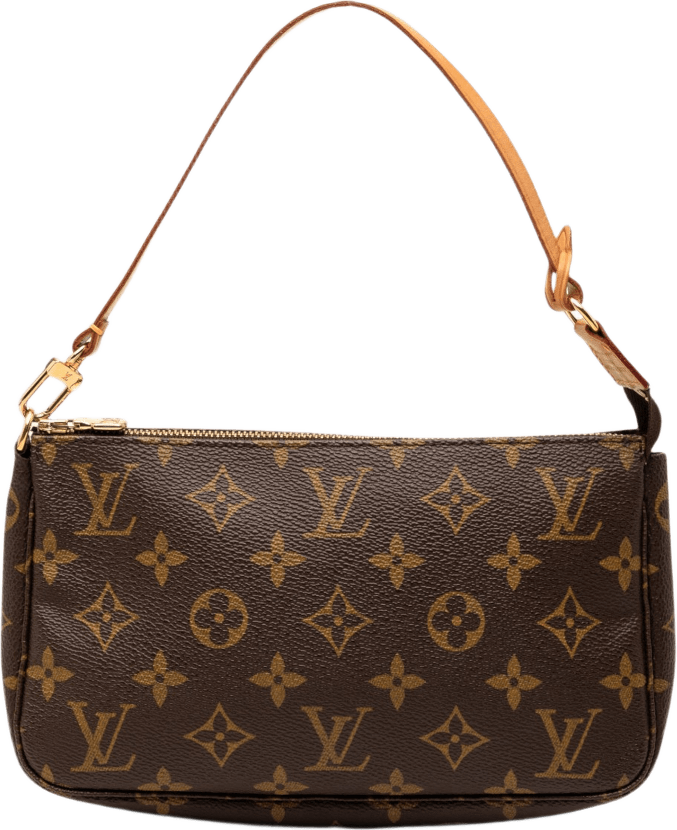 Louis Vuitton Monogram Pochette Accessoires, från Luxclusif, i färgen brun.