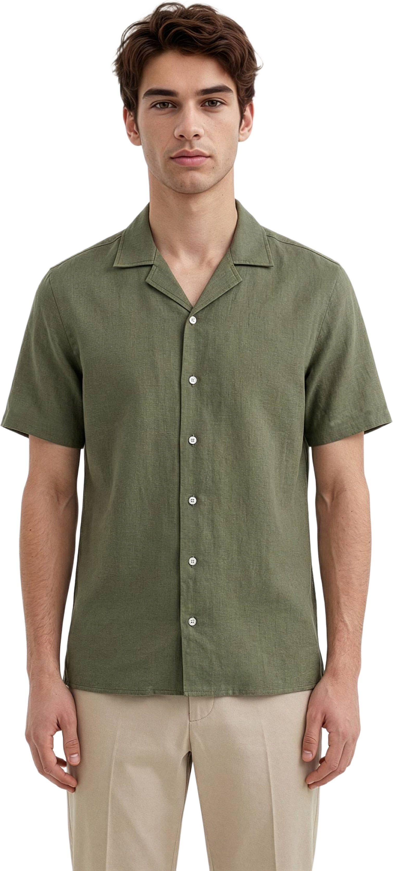 Ordy Linen Shirt, från Ciszere, i färgen green.