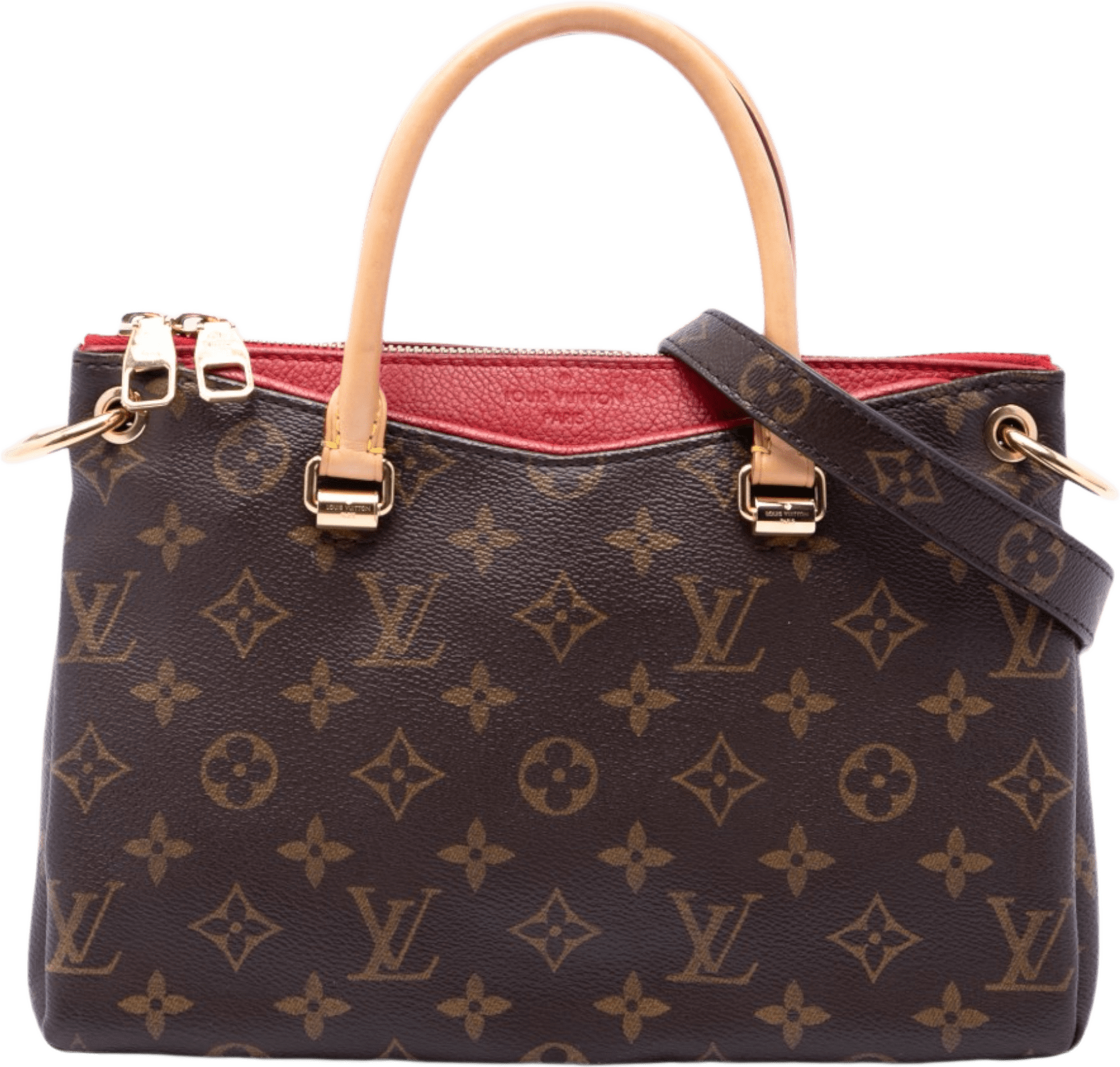 Louis Vuitton Monogram Pallas Bb, från Luxclusif, i färgen brun.