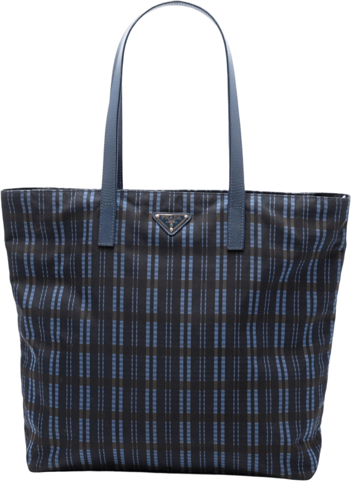 Prada Tessuto Stampato Tote, från Luxclusif, i färgen navy.