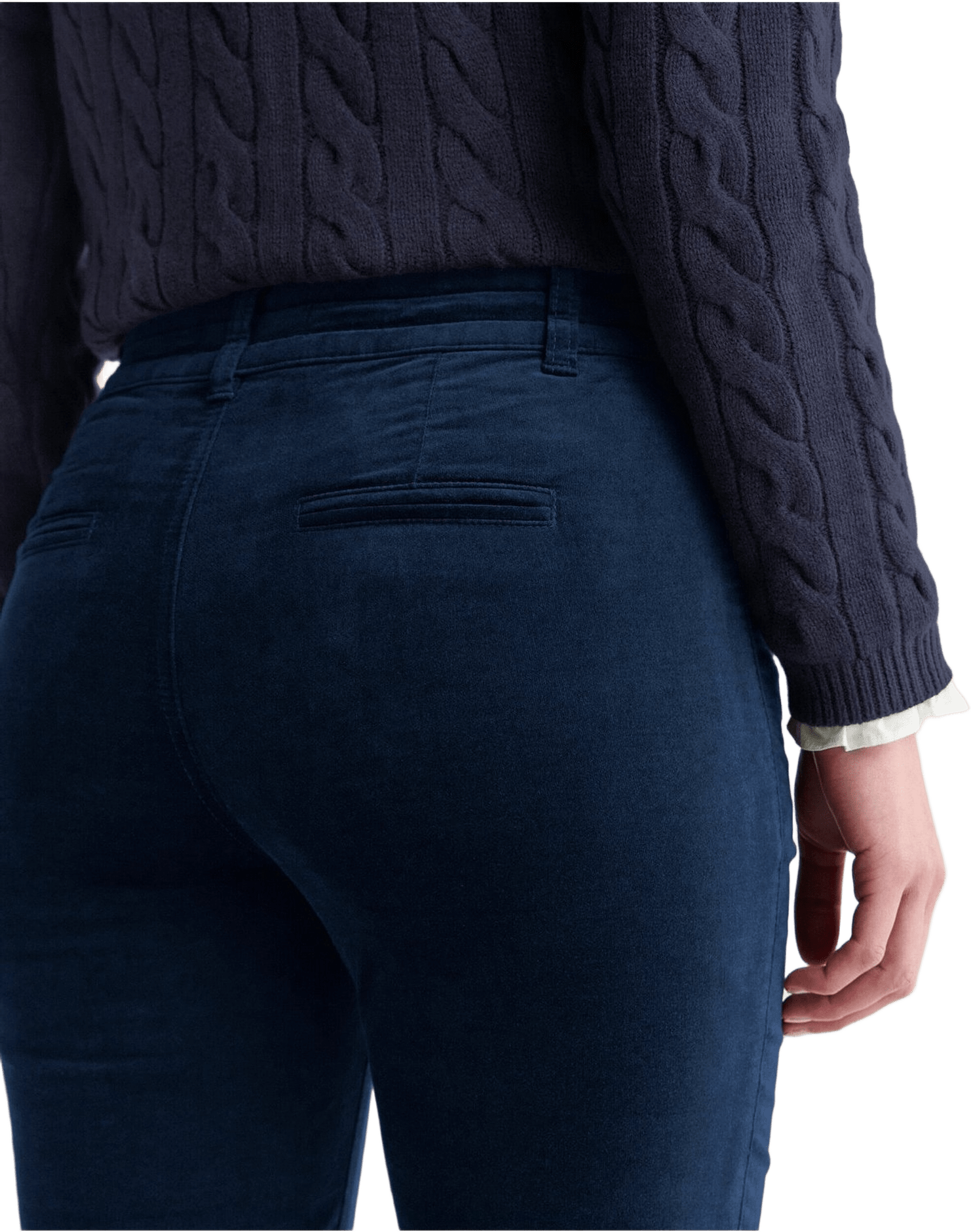 Sammetsbyxa Jodhpurs, från Newhouse, i färgen marinblå.