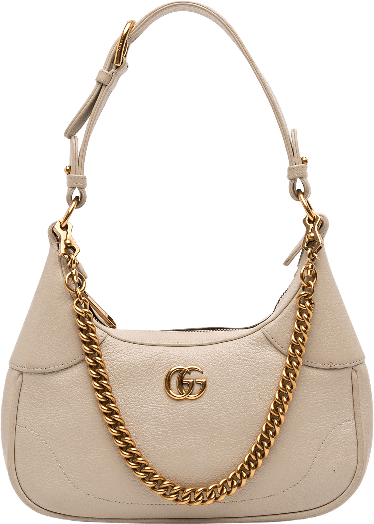Gucci Small Calfskin Aphrodite Satchel, från Luxclusif, i färgen white.