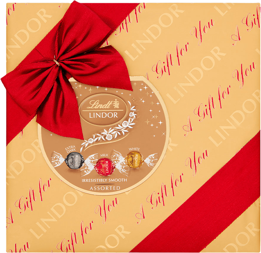 LINDOR utvalda praliner presentask, från Lindt.