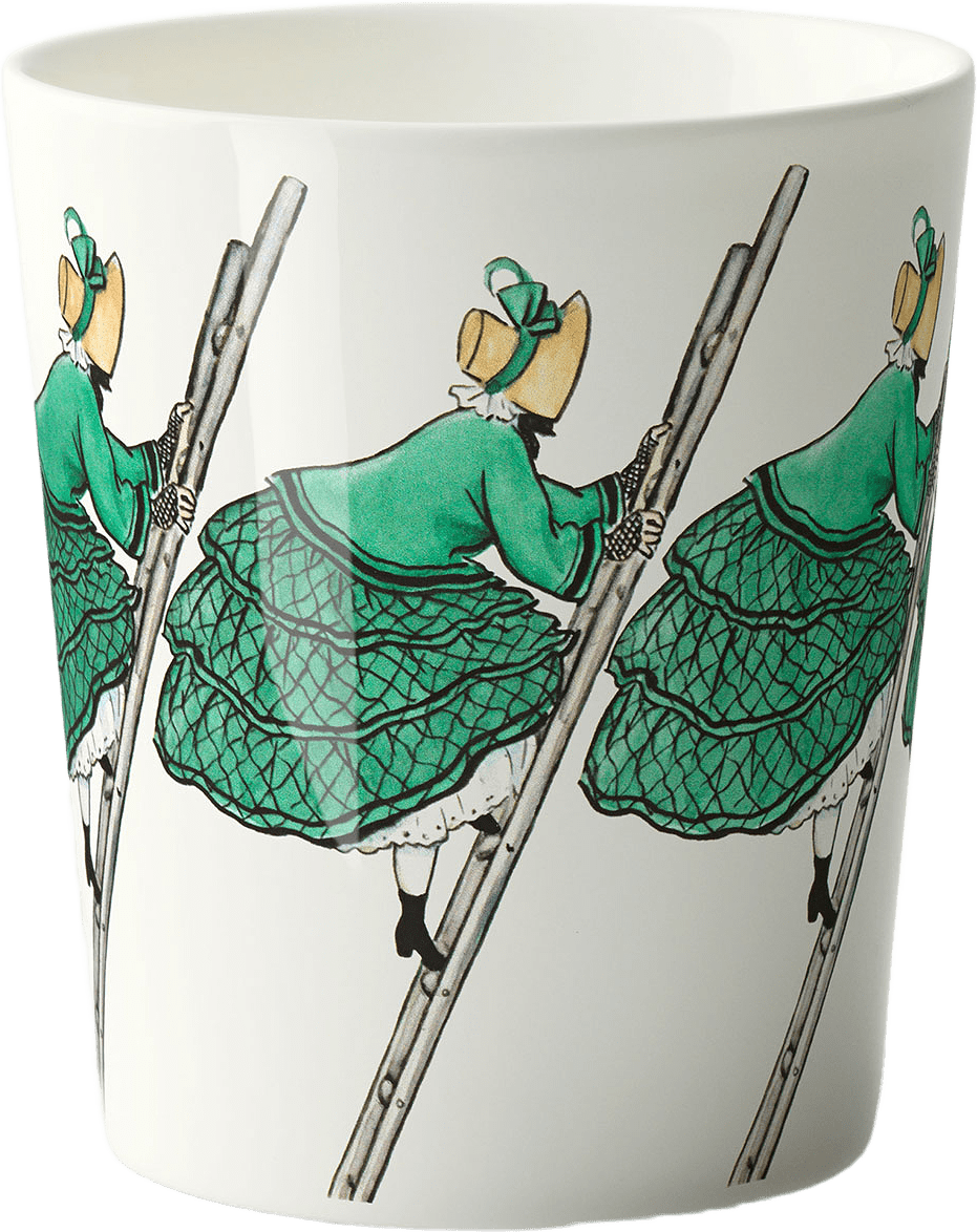Elsa Beskow Mugg 28cl Aunt Green, från Design House Stockholm, i färgen 0100.