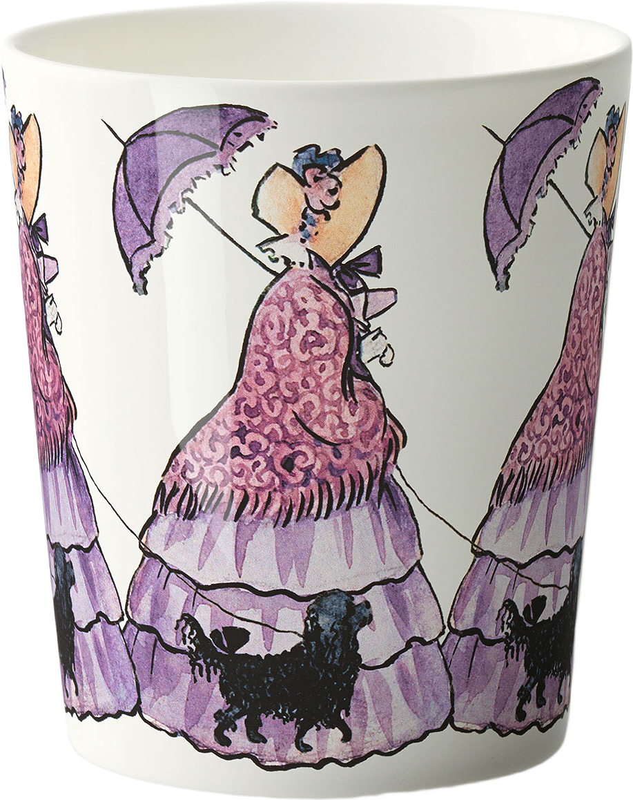Elsa Beskow Mugg 28cl Aunt Lavender, från Design House Stockholm, i färgen 0100.