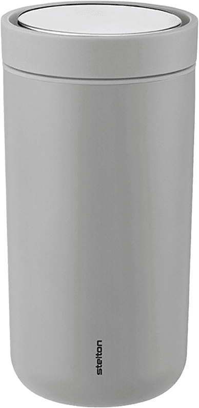 Termomugg To Go Click, från Stelton, i färgen Mat Light Grey.
