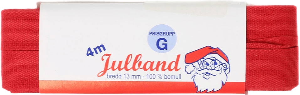 Julband 13 mm, från Trend-Tex, i färgen Röd.
