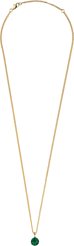 Halsband Ette, från Dyrberg & Kern, i färgen Green/Gold.