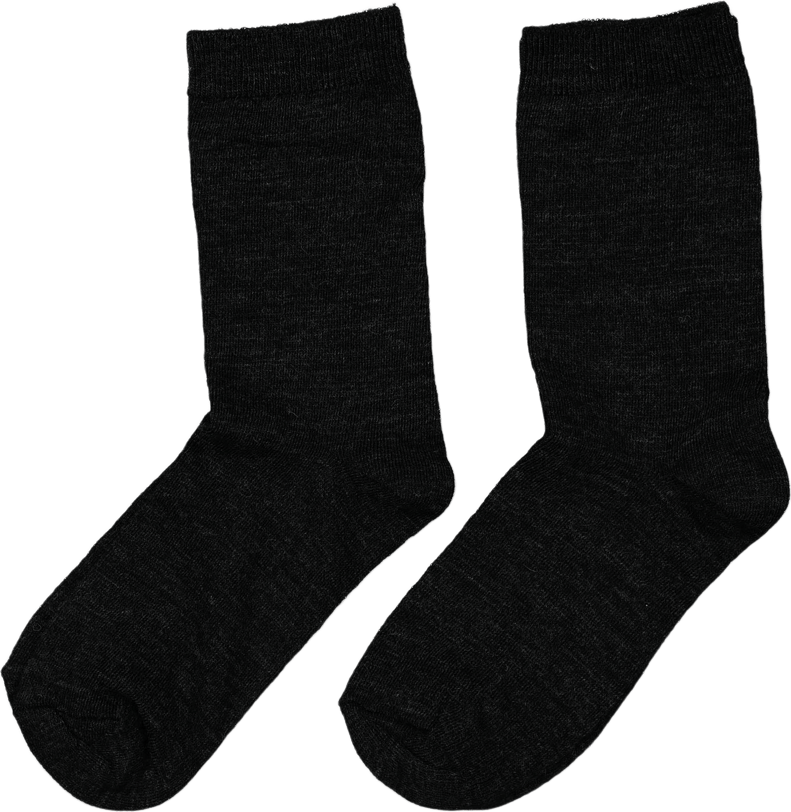 Strumpor i merinoullmix, 2-pack, från Å WOMAN, i färgen Black.