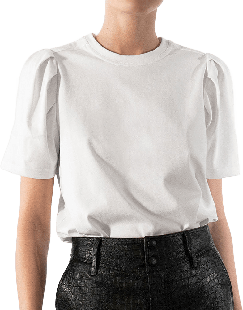 Isa puff sleeve, från Twist & Tango, i färgen White.