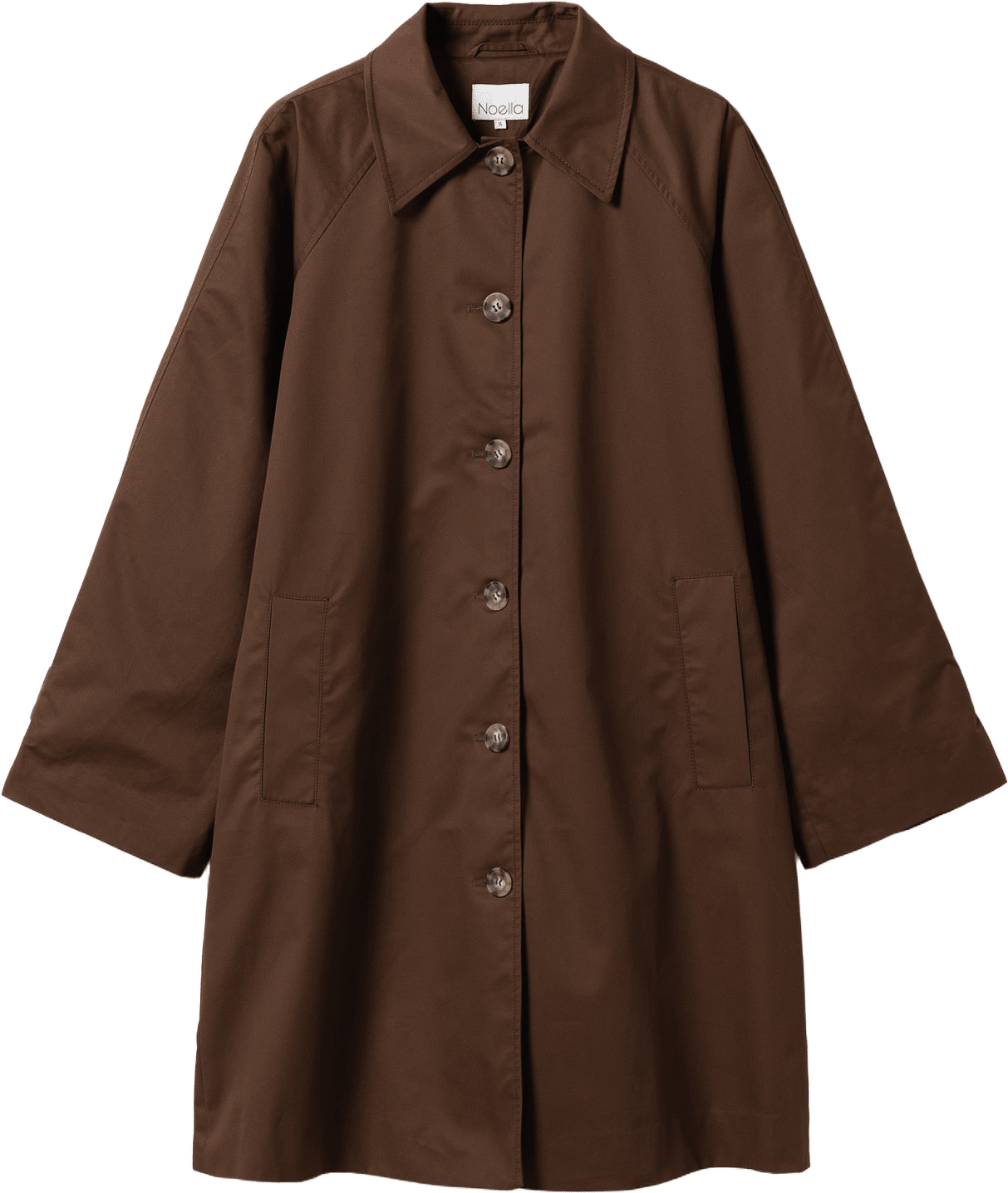 Lilli Coat - Chocolate, från Noella, i färgen chocolate.