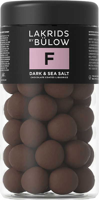 Lakrits Regular F - Dark & Sea Salt, från Lakrids by Bülow, i färgen Liquorice, Chocolate.