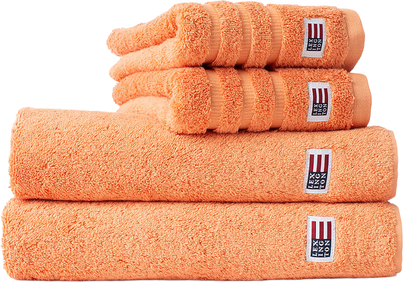 Handduk, från Lexington, i färgen Peach Melon.