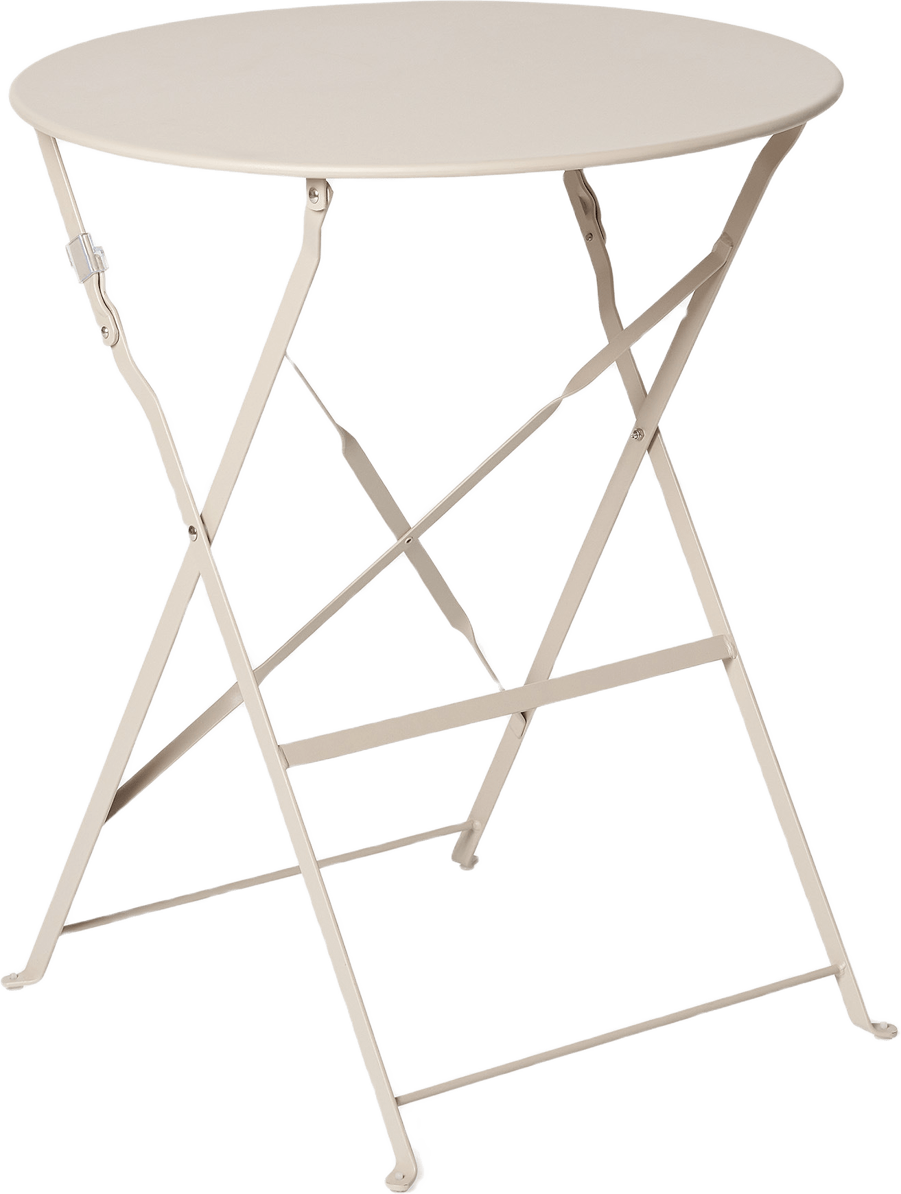 Runt bord för utomhusbruk STRADA, från Åhléns Home, i färgen Warm Beige.