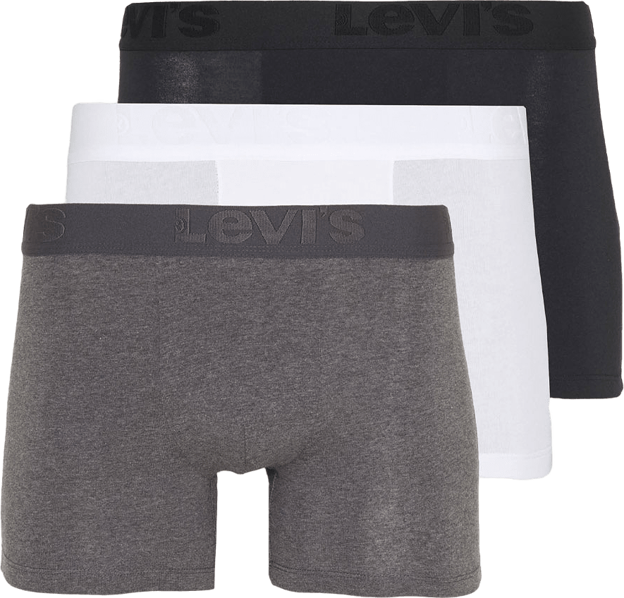 3- pack Premium Boxer brief, från Levi's, i färgen Black Grey Combo.