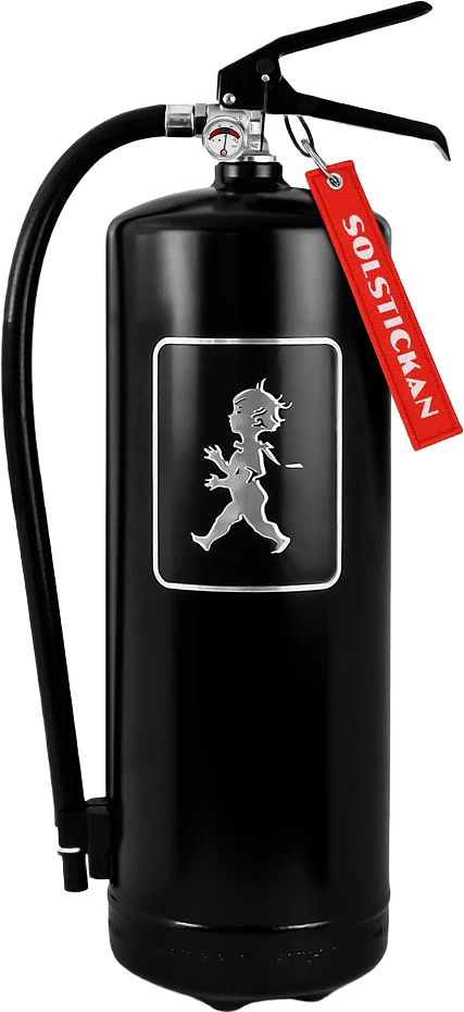 Brandsläckare 6 kg, från Solstickan Design, i färgen Svart.