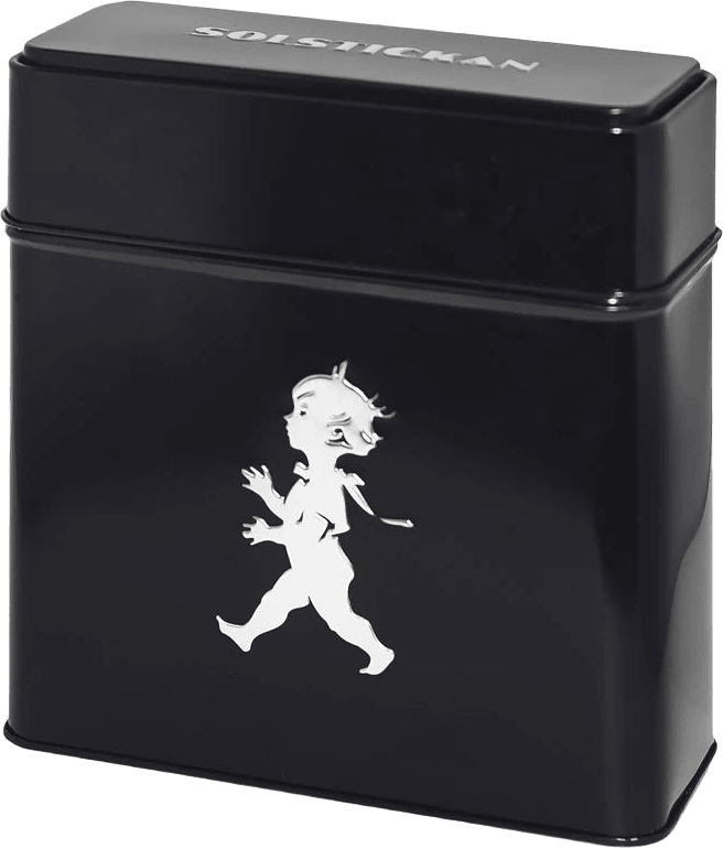 Kaffefilterburk 17 cm, från Solstickan Design, i färgen Svart.