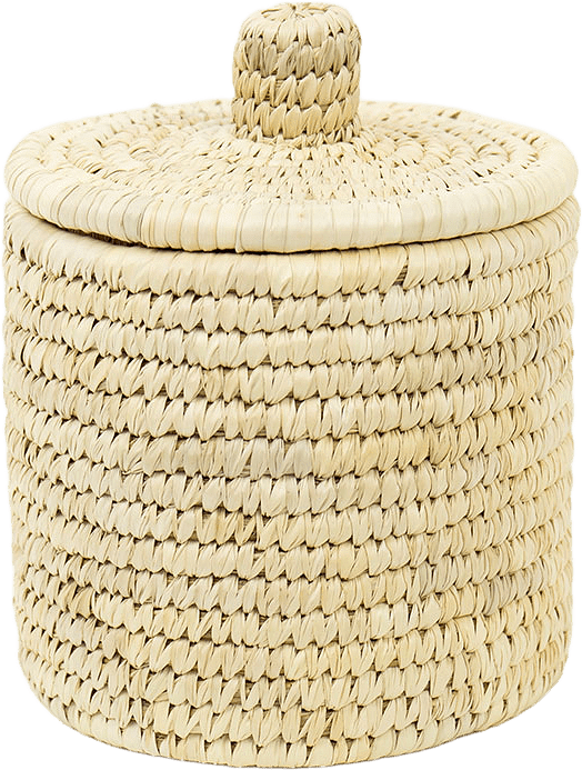 Förvaringskorg PALM UNIT KORG M LOCK, från A World of Craft, i färgen Natur.