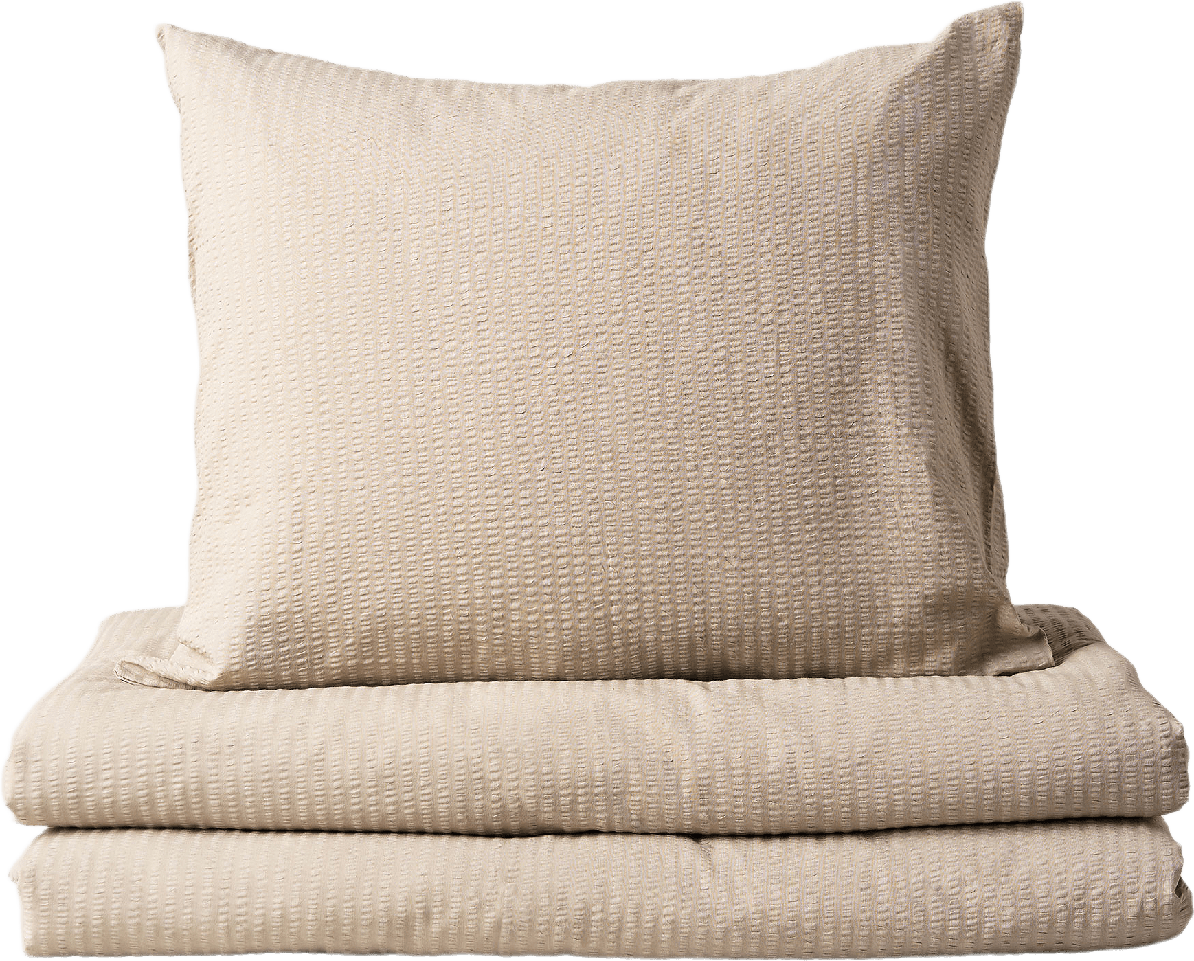Bäddset BÄCKEBÖLJA 150x210 cm, från Åhléns Home, i färgen Beige.