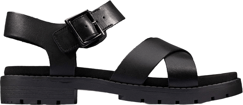 Sandal Orinoco Strap, från Clarks, i färgen Black Leather.