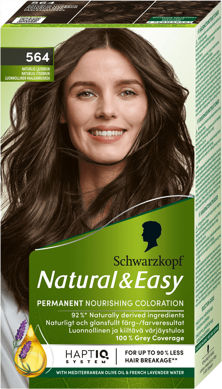 Natural & Easy 564 Naturlig Ljusbrun, från Schwarzkopf, i färgen Naturlig Ljusbrun.