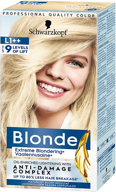 Blonde L1++ Extreme Blondering+, från Schwarzkopf, i färgen L1++ Extreme Lightener.