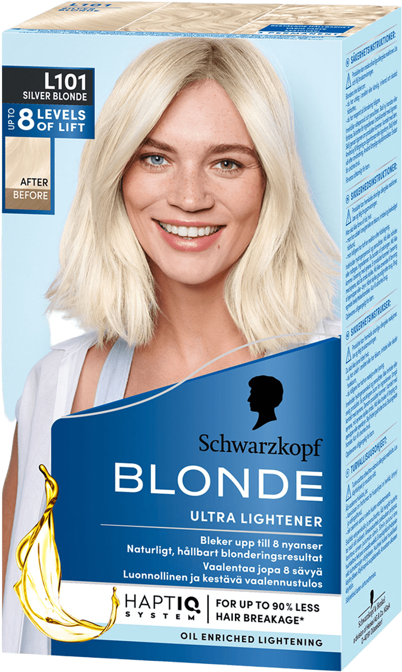 Blonde L101 Silver Blonde, från Schwarzkopf, i färgen L101 Silver Blonde.