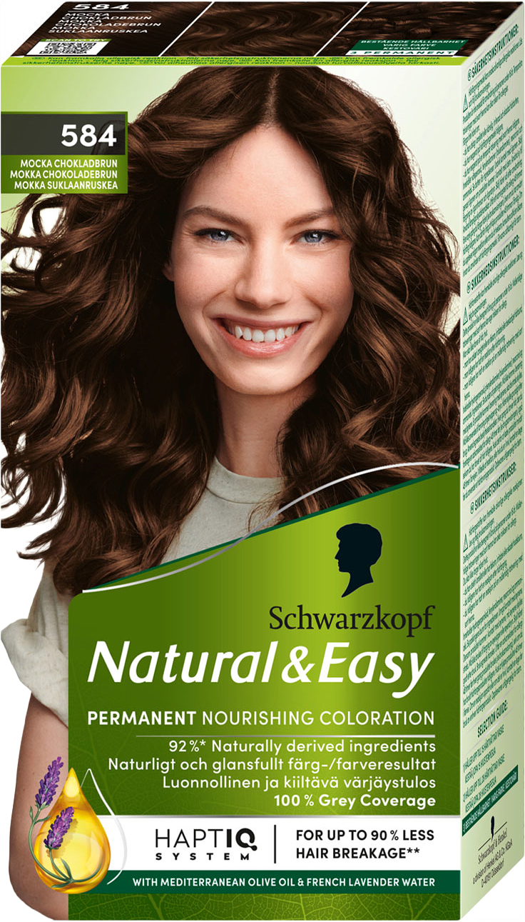 Natural & Easy 584 Mocka Chokladbrun, från Schwarzkopf, i färgen Mocka Chokladbrun.