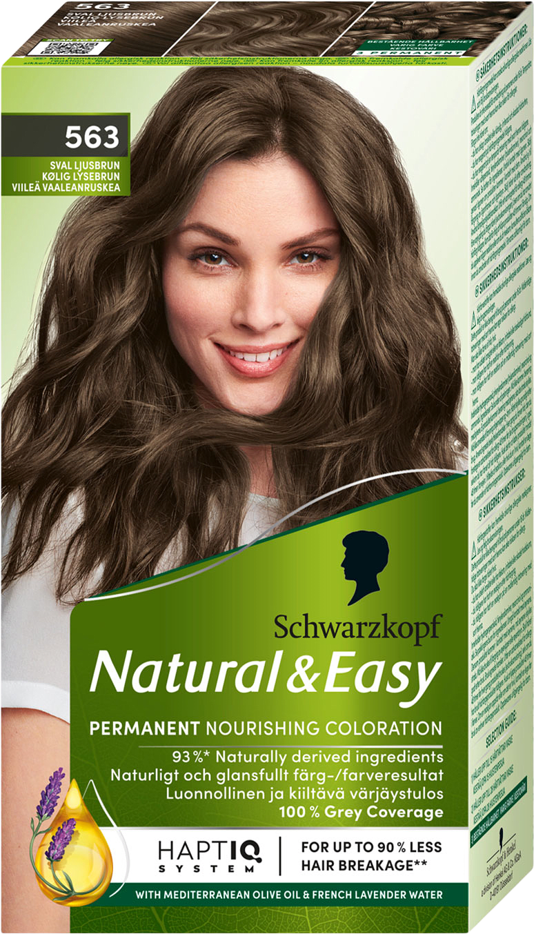 Natural & Easy 563 Sval Ljusbrun, från Schwarzkopf, i färgen Sval Ljusbrun.