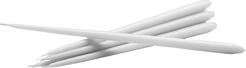 6-pack ljus by Ester & Erik, från STOFF Nagel, i färgen White.