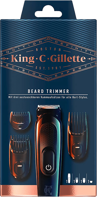 Sladdlöst Skäggtrimmerkit, från King C Gillette.