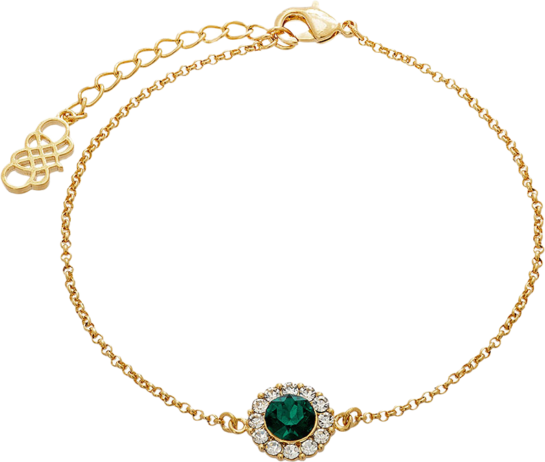 Celeste Bracelet - Emerald, från Lily and Rose, i färgen Emerald.