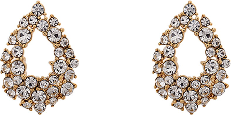 Petite Alice Earrings - Crystal (Gold), från Lily and Rose, i färgen Crystal.