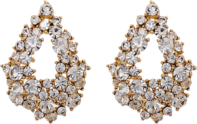 Alice Earrings - Crystal (Gold), från Lily and Rose, i färgen Crystal.