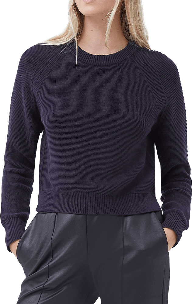 Lilly Mozart Crew Neck Jumper, från French Connection, i färgen Utility Blue.