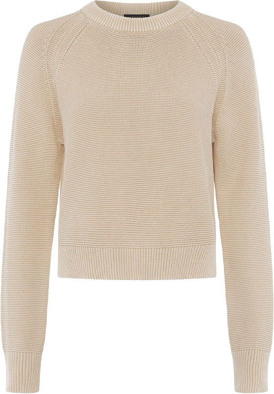 Lilly Mozart Crew Neck Jumper, från French Connection, i färgen Oatmeal Mel.