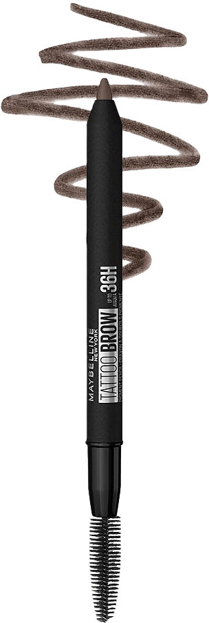 Tattoo Brow up to 36H Pencil, från Maybelline, i färgen 7 Deep Brown.