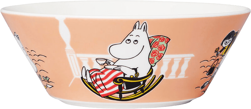 Mumin skål 15 cm Muminmamma marmelad, från Arabia, i färgen Marmelad.